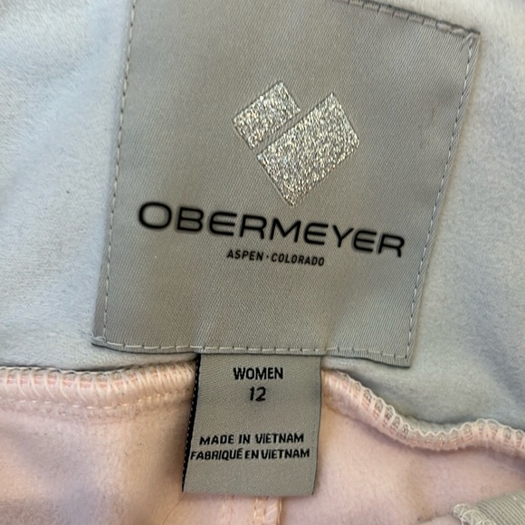 Obermeyer Clio Softshell Ski Pant in Sand Pink - Picture 4 of 4